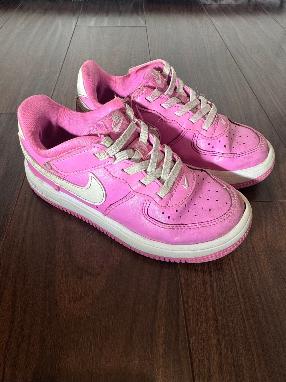 Nike Kids' Force 1 Pink Low-Top Sneakers